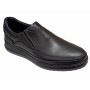 Pantofi barbati, casual, din piele naturala, cu elastic, Negru, 788N